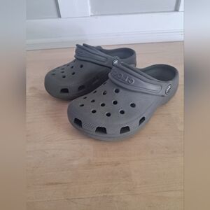 Kids Gray Crocs Clogs